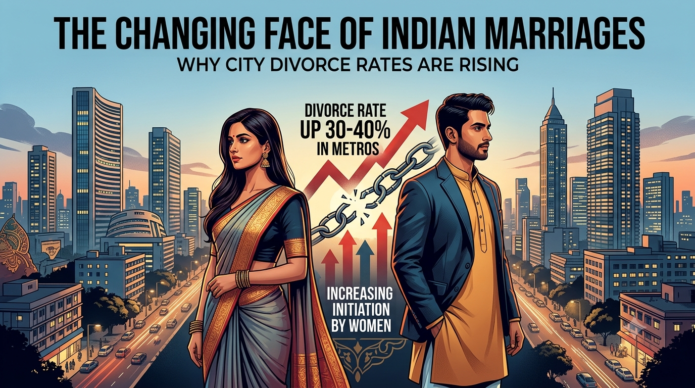 The Changing Face of Indian Marriages: Why City Divorce Rates are Rising