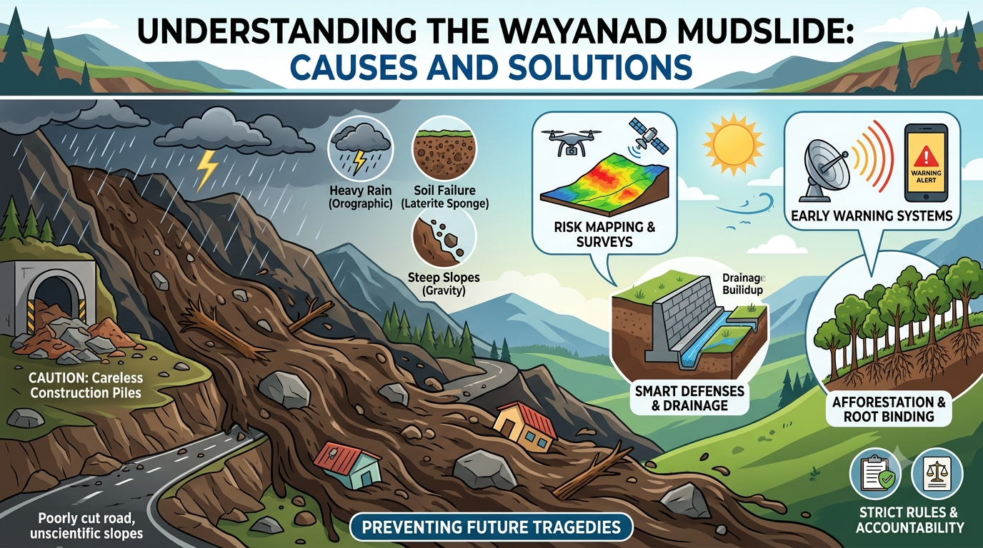 Understanding the Wayanad Mudslide: Causes and Solutions