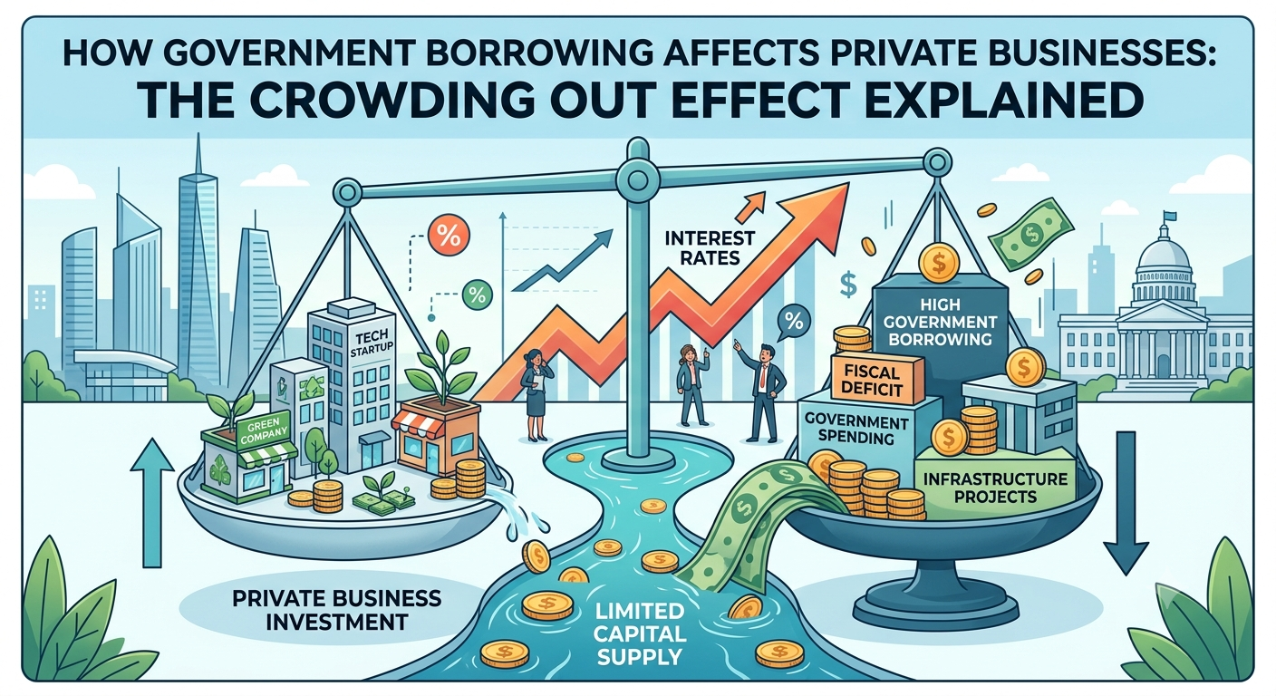 How Government Borrowing Affects Private Businesses: The Crowding Out Effect Explained