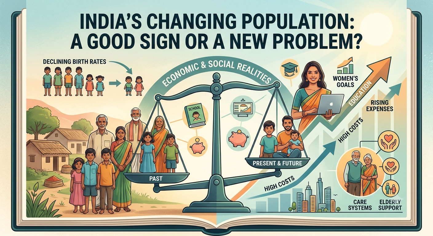 India’s Changing Population: A Good Sign or a New Problem?