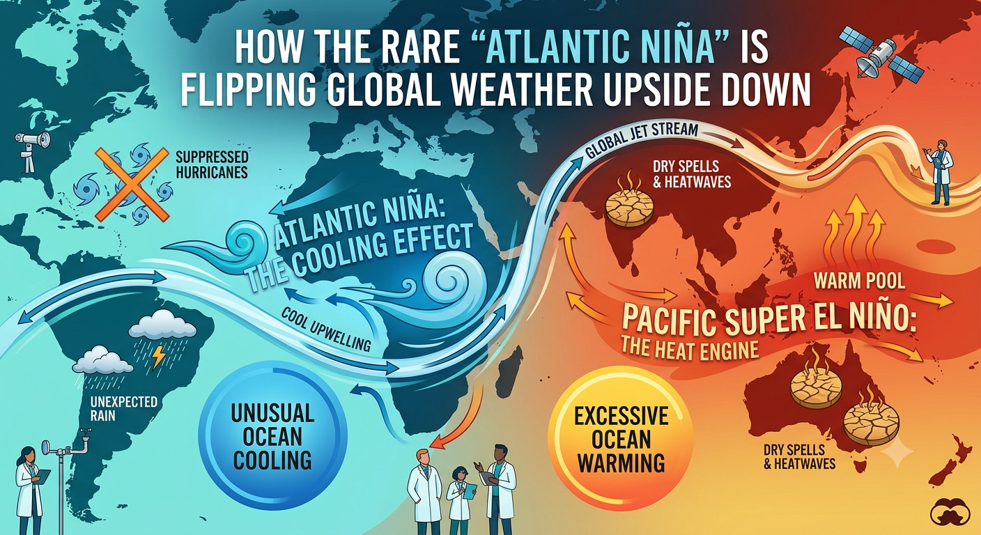 How the Rare “Atlantic Niña” is Flipping Global Weather Upside Down