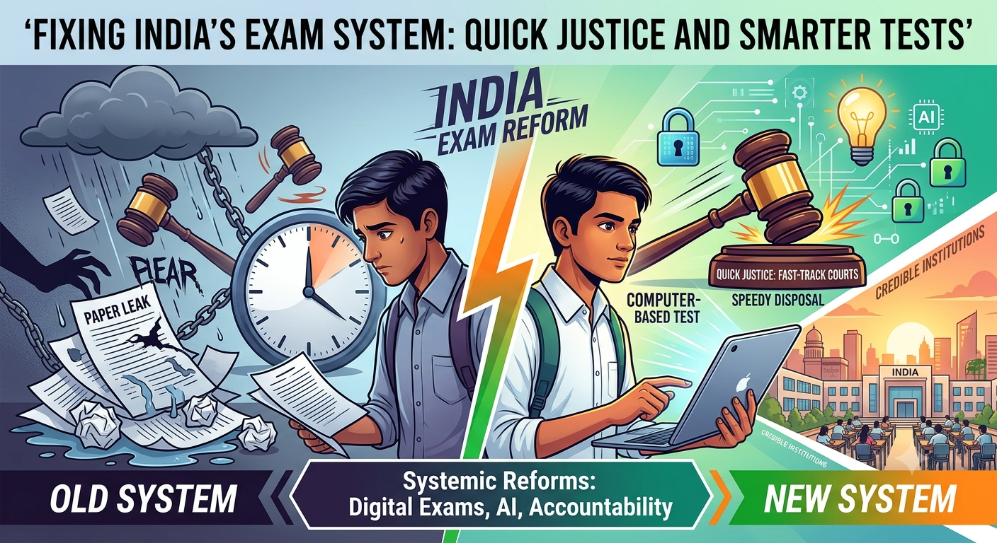 Fixing India’s Exam System: Quick Justice and Smarter Tests
