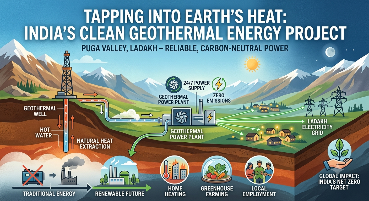 Tapping into Earth’s Heat: India’s New Clean Energy Project in Ladakh