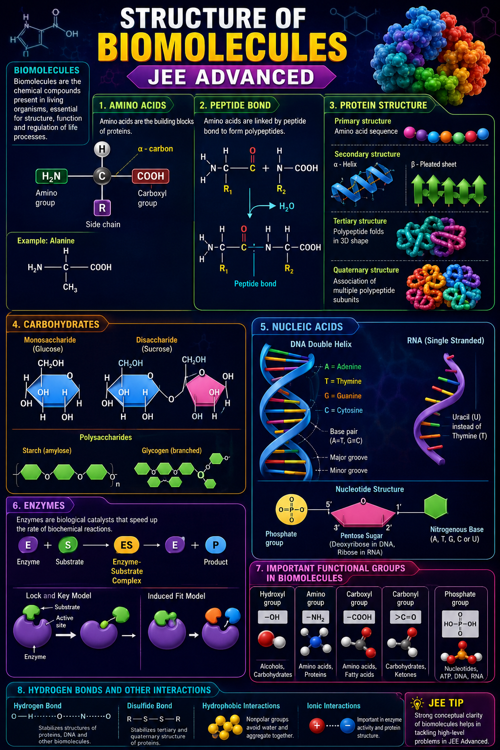 Biochemical structure of Jee Advanced Concept