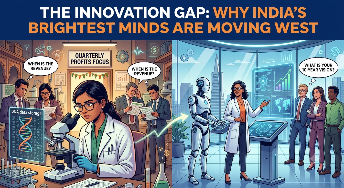 The Innovation Gap: Why India’s Brightest Minds are Moving West