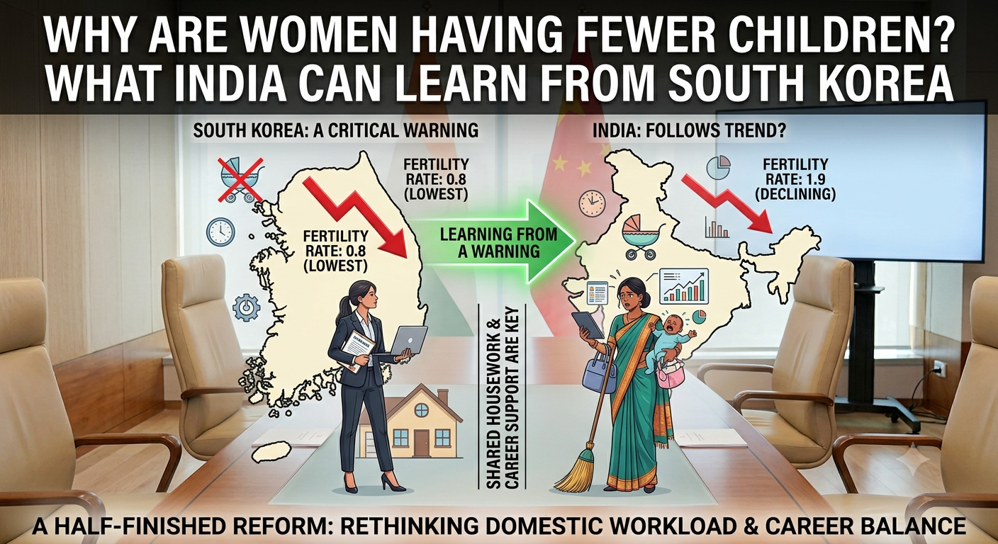Why Are Women Having Fewer Children? What India Can Learn from South Korea
