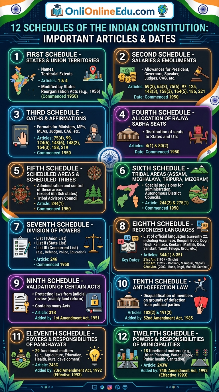 Schedule of Indian Constitution