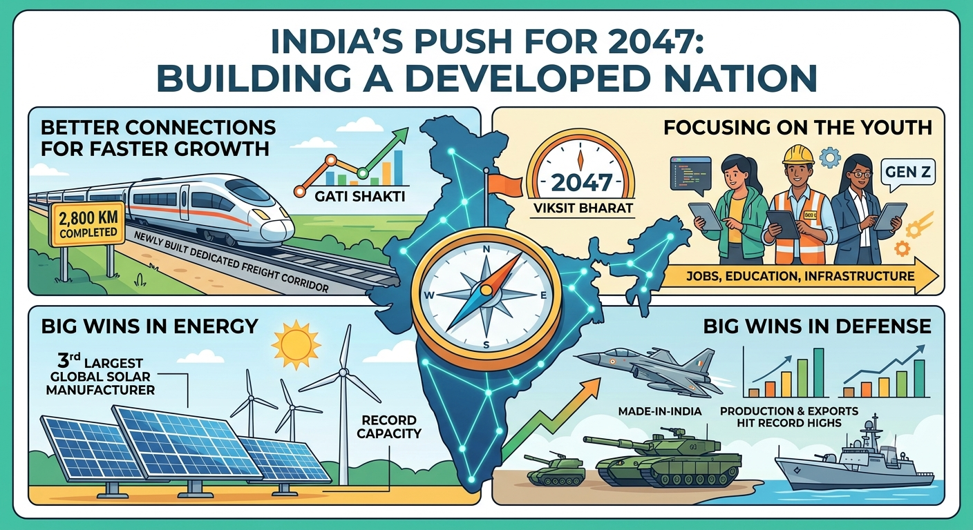 India’s Push for 2047: Building a Developed Nation