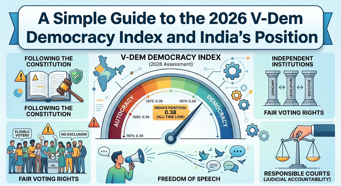 The 2026 V-Dem Democracy Index and India’s Position