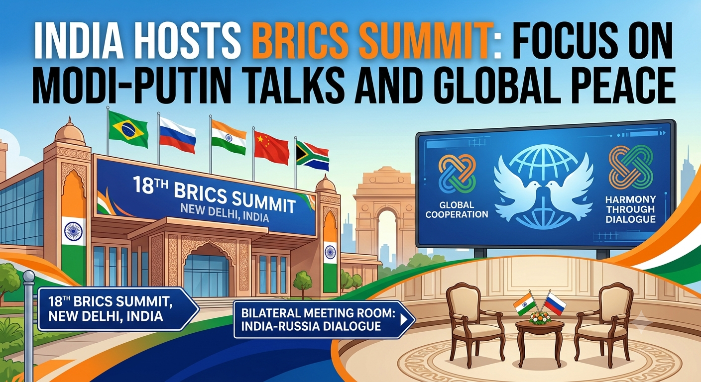 India Hosts BRICS Summit: Focus on Modi-Putin Talks and Global Peace