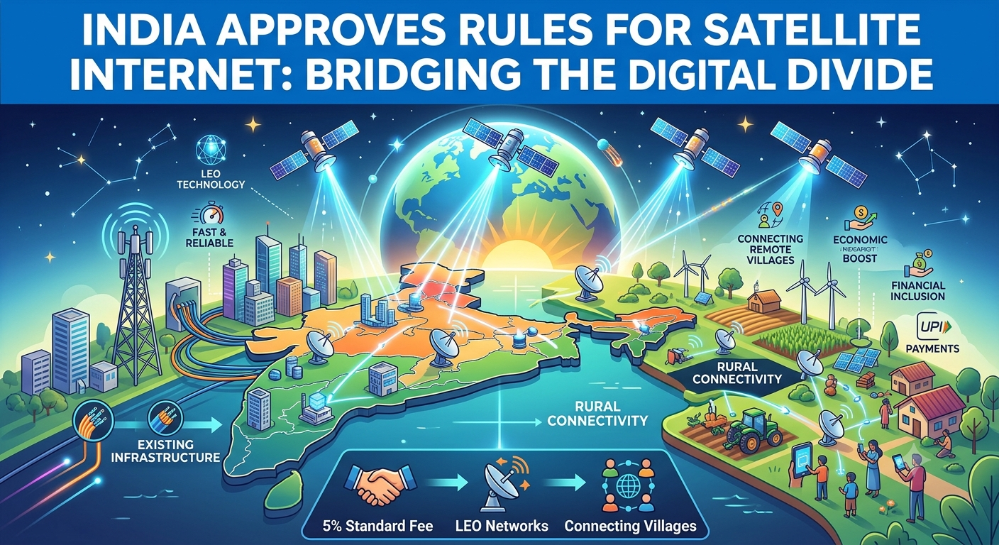 India Approves Rules for Satellite Internet