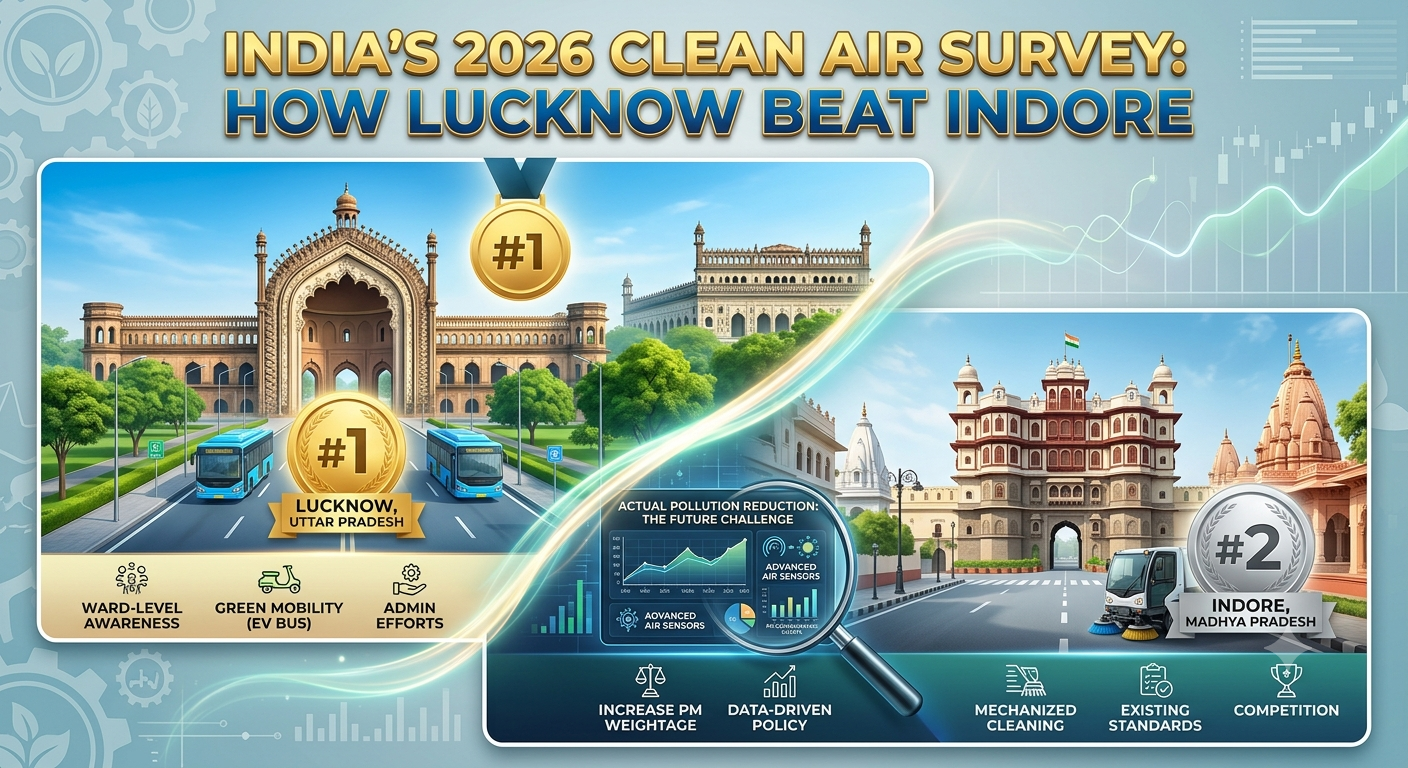 India’s 2026 Clean Air Survey: How Lucknow Beat Indore