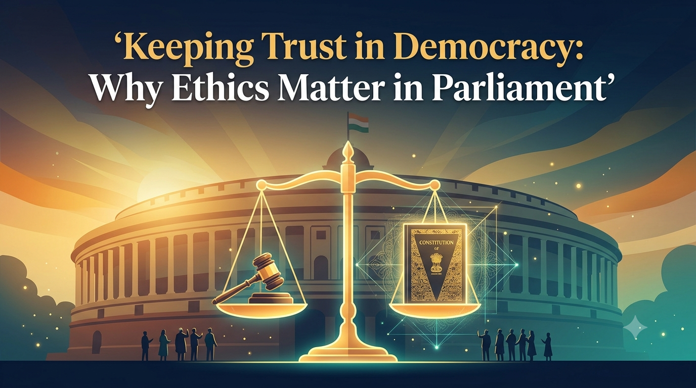 Keeping Trust in Democracy: Why Ethics Matter in Parliament